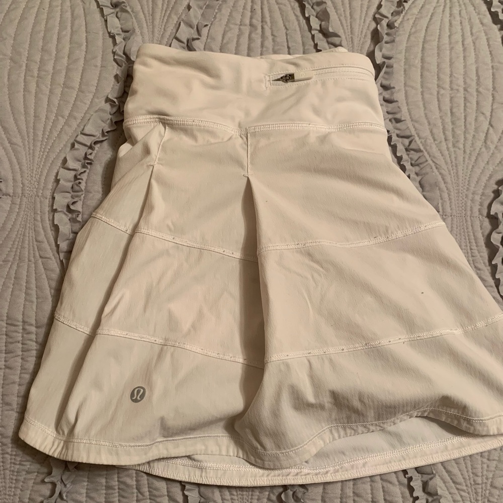 White Lululemon Tennis Skort